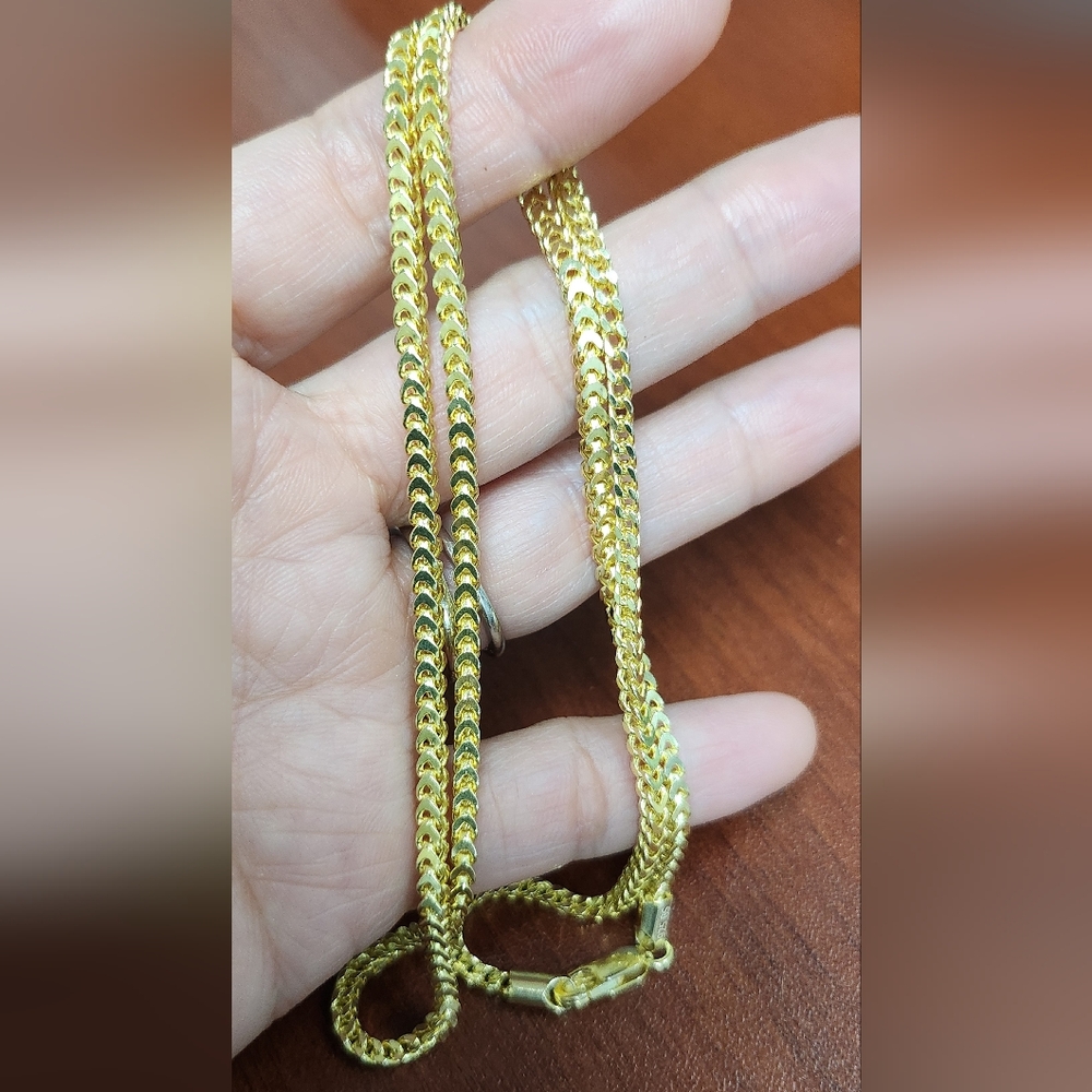 Gold Plated On 925 Silver Necklace